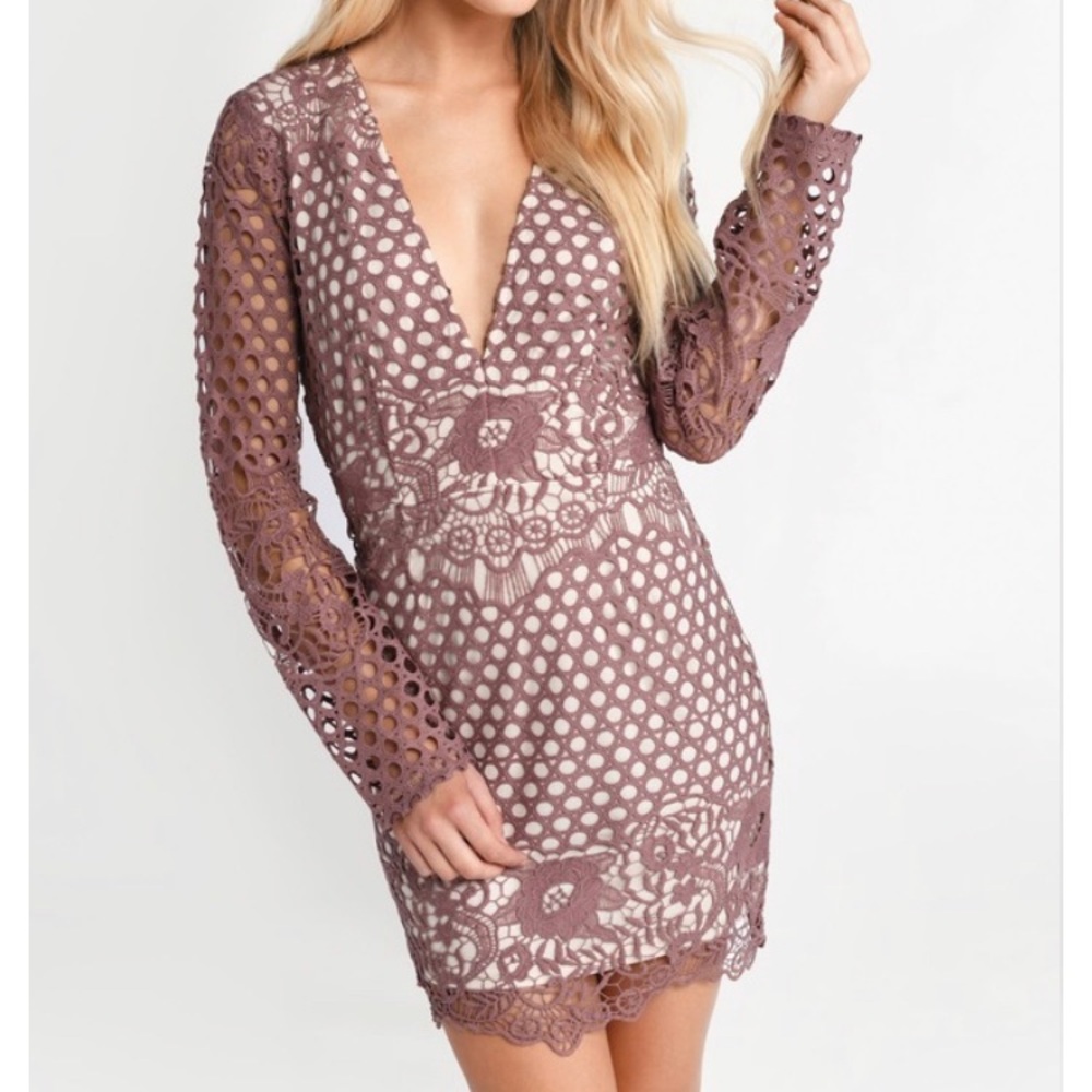 Tobi Dress Cocktail Emily Rose Lace Bodycon Mini NEW